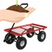 Sunnydaze Red Heavy-Duty Steel Log Cart, 34 Inches Long x 18 Inches Wide, 400 Pound Weight Capacity   567146959